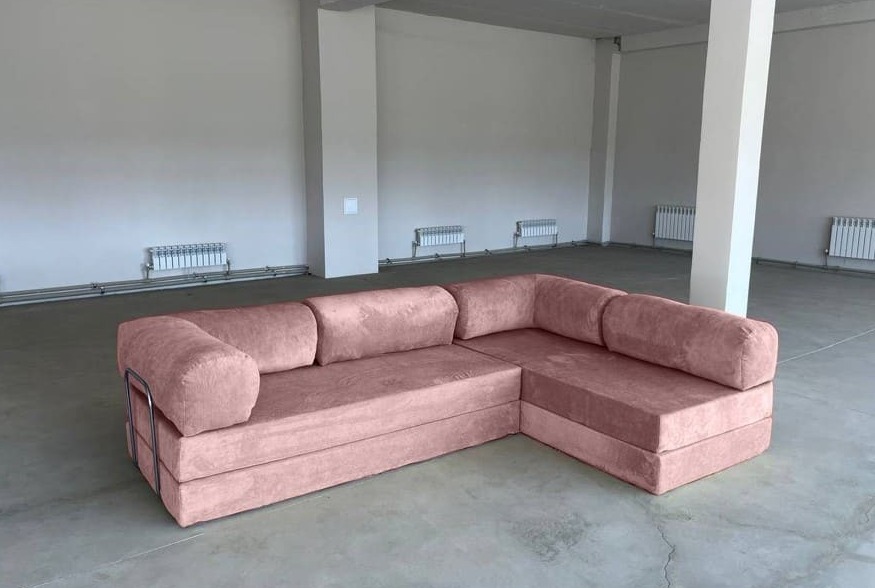 Бескаркасный модульный угловой диван "Тедди"