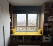 Желтый матрас на подоконник, подушки под спину