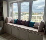 Матрас 200*50 розовый на заказ на подоконник