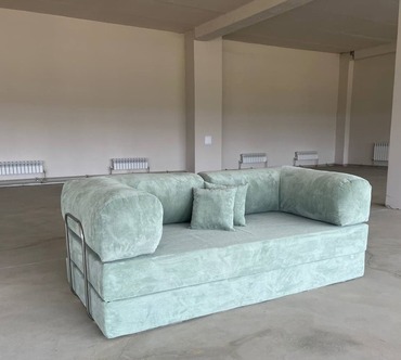 Бескаркасный диван Тедди зеленый от "Мягкий Подоконник"